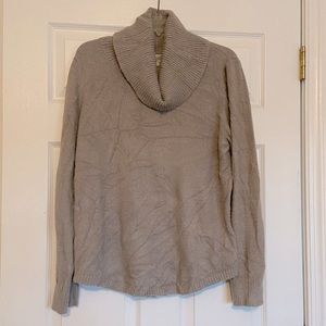 Rachel Zoe Sweater cowl neck soft light grey comfy winter women’s